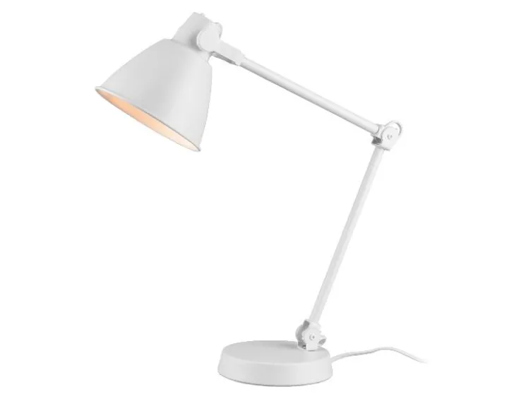 LED-Tischleuchte, mit neigbarem Federgelenk-Arm