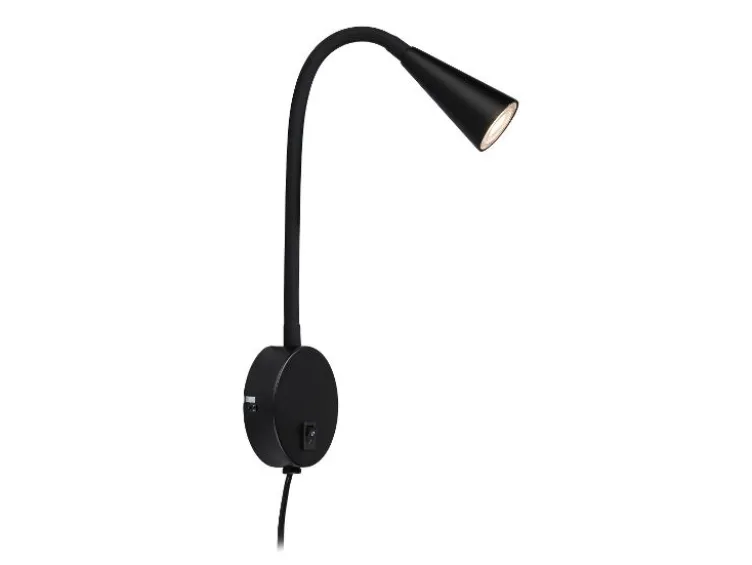 LED-Wandleuchte, mit flexiblem Metallhals