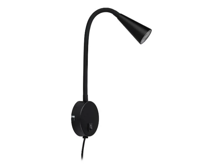 LED-Wandleuchte, mit flexiblem Metallhals