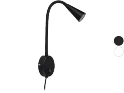 LED-Wandleuchte, mit flexiblem Metallhals