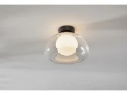 LED-Wand- und Deckenleuchte, Lampenschirm aus hochwertigem Glas