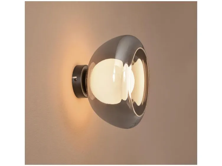 LED-Wand- und Deckenleuchte, Lampenschirm aus hochwertigem Glas