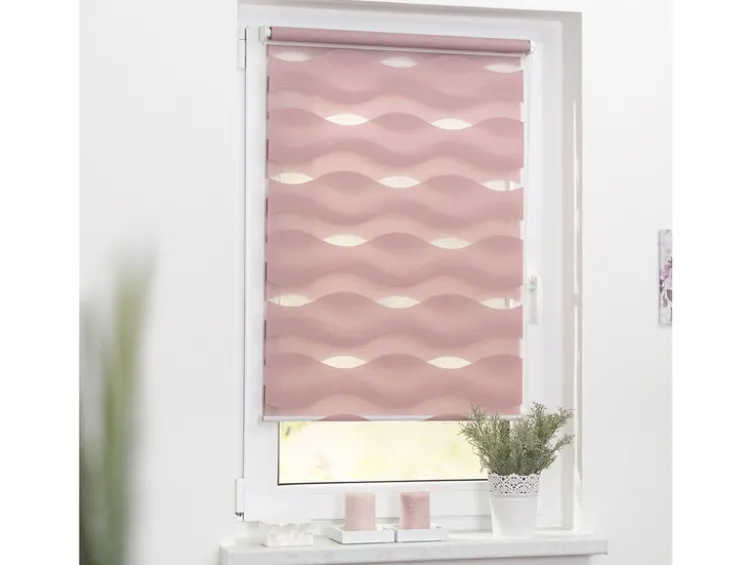 Lichtblick Duo Rollo Welle Klemmfix, ohne Bohren, ab 45 x 150 cm