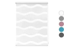 Lichtblick Duo Rollo Welle Klemmfix, ohne Bohren, ab 45 x 150 cm