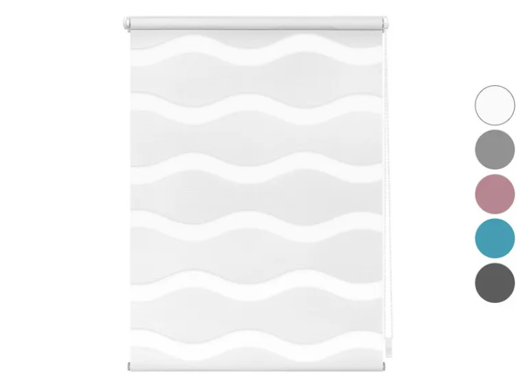 Lichtblick Duo Rollo Welle Klemmfix, ohne Bohren, ab 45 x 150 cm