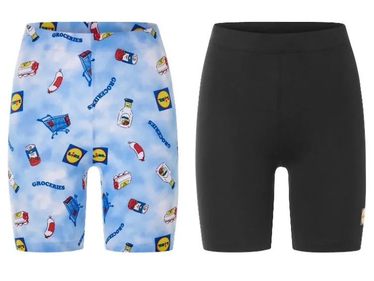 Lidl Damen Radler-Leggings, normale Leibhöhe