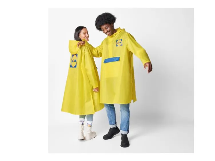 Lidl Herren / Damen Regenponcho, wind- und wasserdicht