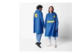 Lidl Herren / Damen Regenponcho, wind- und wasserdicht