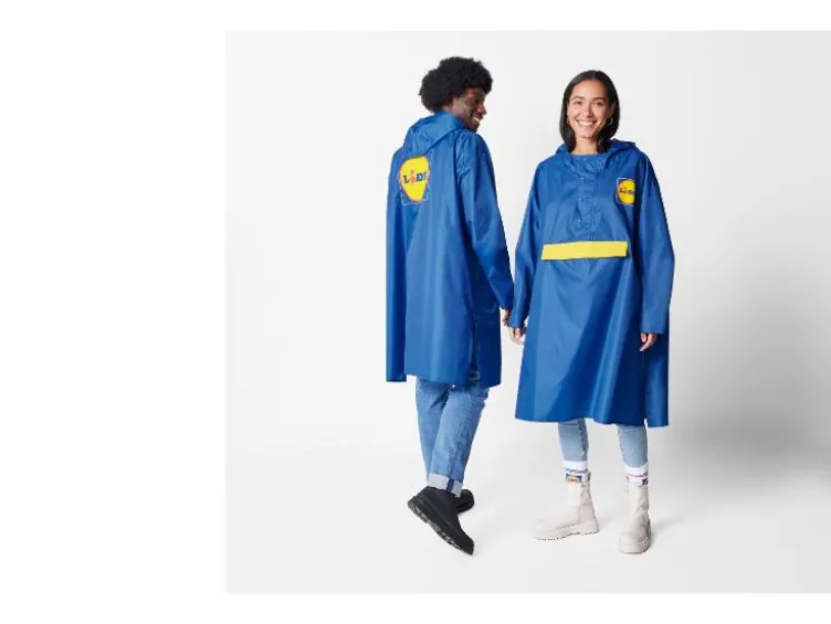 Lidl Herren / Damen Regenponcho, wind- und wasserdicht