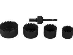 Lochsägen-Set / HSS-Schraubenausdreher / Winkel-Bithalter mit Bit-Set / Flexible Welle
