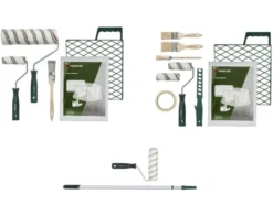Maler-Starter-Set, 7- bzw.- 10-tlg. Farbwalze mit Alu-Teleskopstange, 3-tlg.