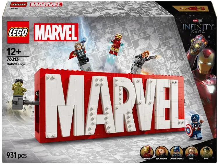 76313 MARVEL Logo & Minifigures