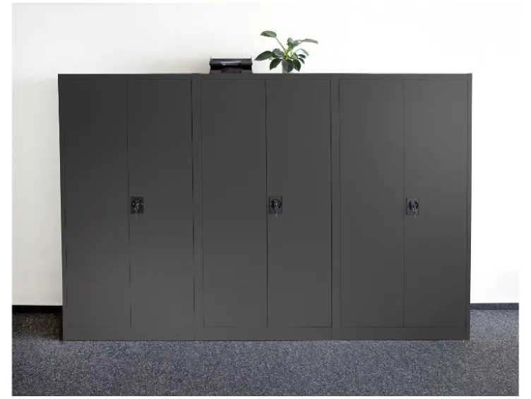 Metallschrank anthrazit, H 168 X B 80 X T 40cm, 250kg Belastung