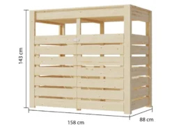 Mülltonnenbox »Jack«, 2 x 240-Liter