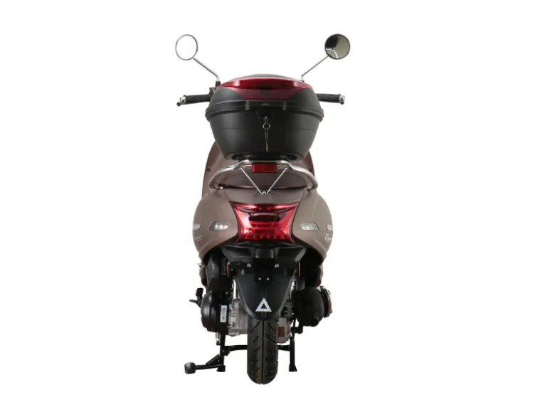 Motorroller Cappucino 125 ccm 85 km/h EURO 5+ mattbraun inkl. Topcase