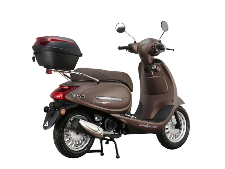 Motorroller Cappucino 125 ccm 85 km/h EURO 5+ mattbraun inkl. Topcase