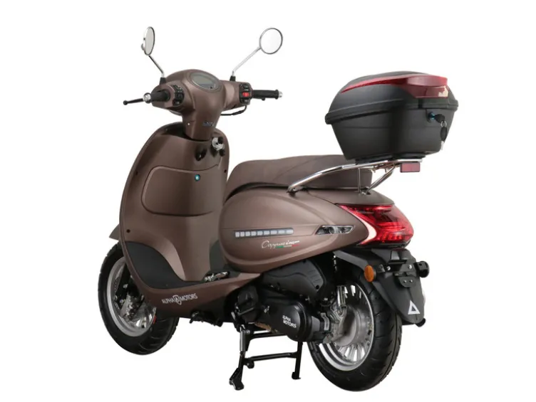 Motorroller Cappucino 125 ccm 85 km/h EURO 5+ mattbraun inkl. Topcase