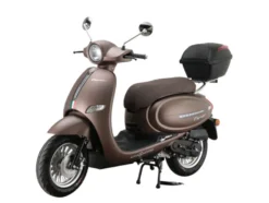 Motorroller Cappucino 125 ccm 85 km/h EURO 5+ mattbraun inkl. Topcase