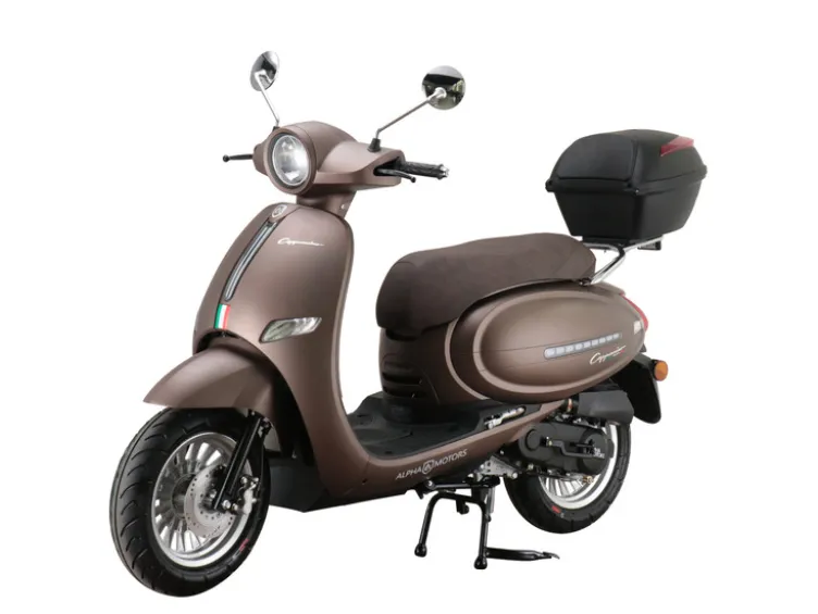 Motorroller Cappucino 125 ccm 85 km/h EURO 5+ mattbraun inkl. Topcase