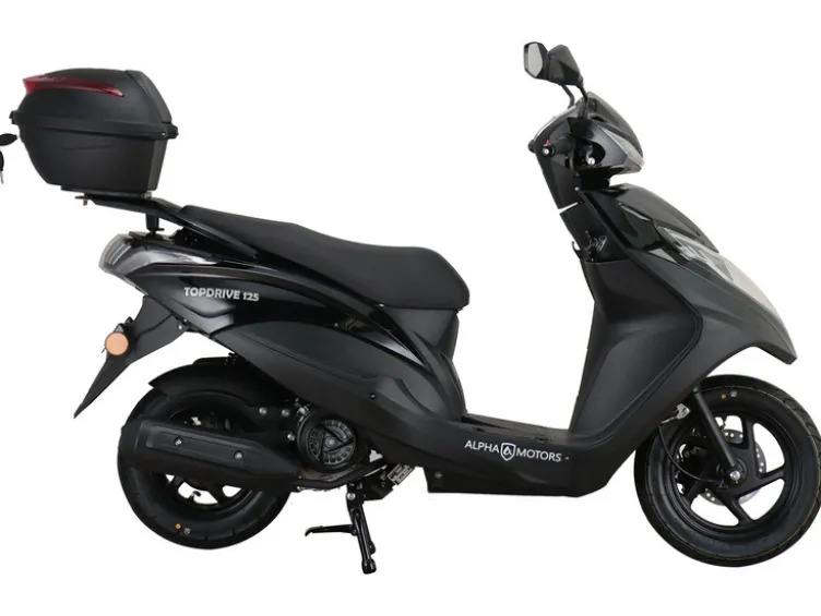 Motorroller Topdrive 125 ccm 85 km/h EURO 5+ schwarz inkl. Topcase