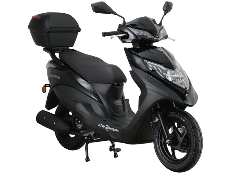 Motorroller Topdrive 125 ccm 85 km/h EURO 5+ schwarz inkl. Topcase