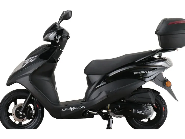 Motorroller Topdrive 125 ccm 85 km/h EURO 5+ schwarz inkl. Topcase