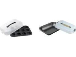Muffinblech / Dessertform, mit Transporthaube