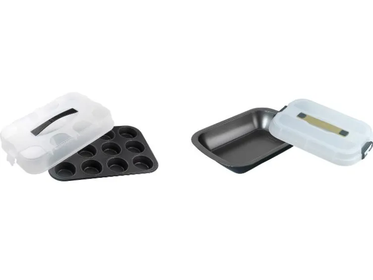 Muffinblech / Dessertform, mit Transporthaube