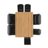 Multifunktionales Bambus Schneidebrett, mit Smartphone-/Tablet-Halter