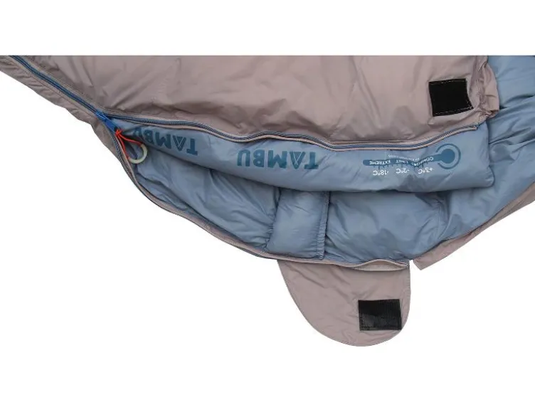 Mumienschlafsack Naram grau/blau