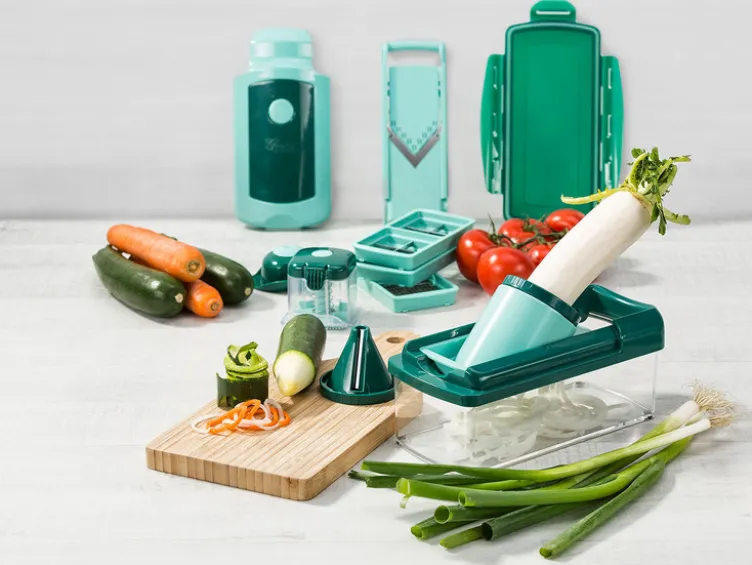 Nicer Dicer »Fusion Smart«, 16-teilig, 1,25 l Auffangbehälter, Klingen aus Edelstahl