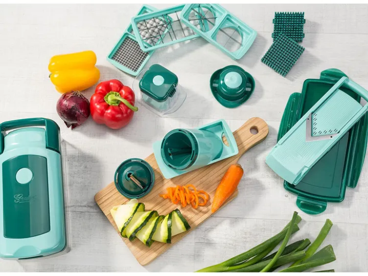 Nicer Dicer »Fusion Smart«, 16-teilig, 1,25 l Auffangbehälter, Klingen aus Edelstahl