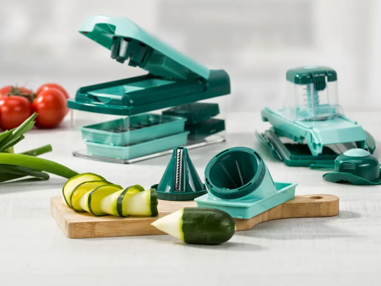 Nicer Dicer »Fusion Smart«, 16-teilig, 1,25 l Auffangbehälter, Klingen aus Edelstahl