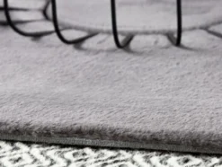 Obsession Teppich »My Cha Cha 535«, mit Kaninchenfell Haptik, geeignet für Fußbodenheizung
