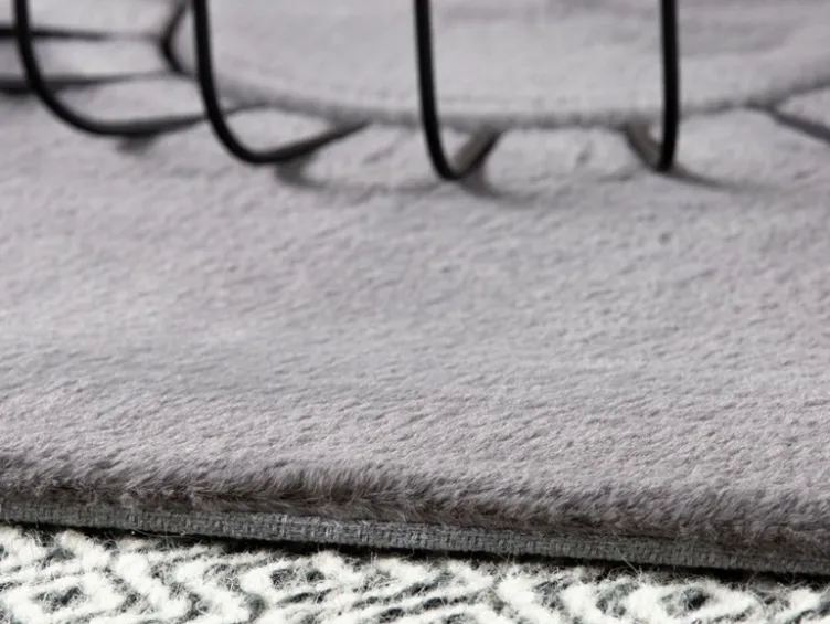 Obsession Teppich »My Cha Cha 535«, mit Kaninchenfell Haptik, geeignet für Fußbodenheizung