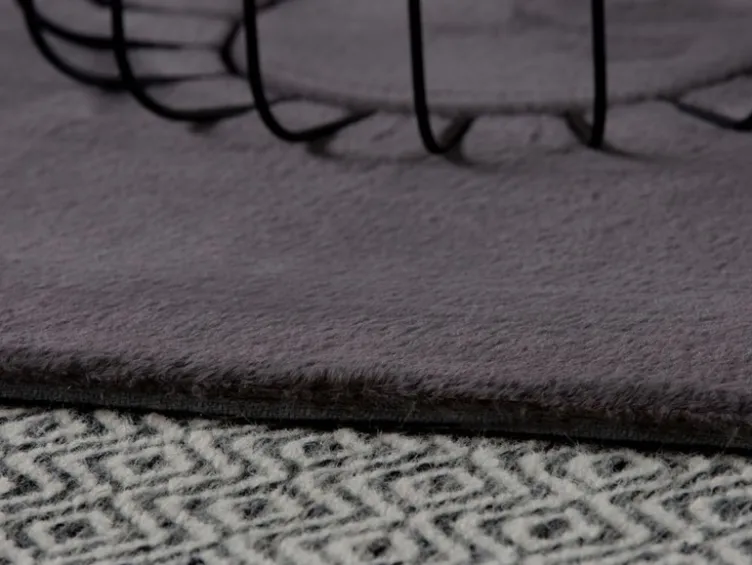 Obsession Teppich »My Cha Cha 535«, mit Kaninchenfell Haptik, geeignet für Fußbodenheizung