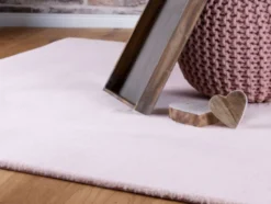 Obsession Teppich »My Cha Cha 535«, mit Kaninchenfell Haptik, geeignet für Fußbodenheizung