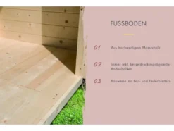 Outdoor Fasssauna »Molly«, 9 kW Ofen, L 225 x B 175 x H 229 cm