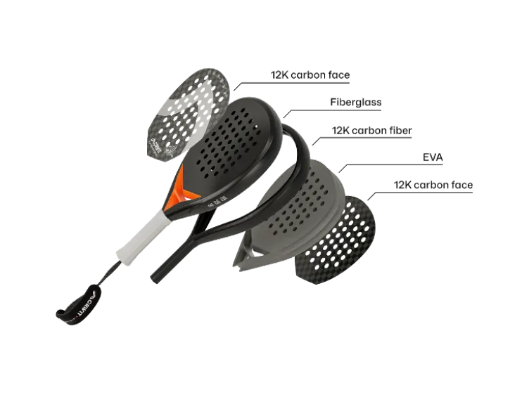 Padelschläger »12K Carbon PRO - Stefanie Graf«
