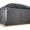 Pavillon Moreno 10x14, galv. Stahl