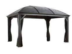 Pavillon Moreno 10x14, galv. Stahl