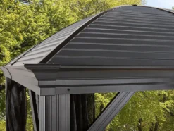 Pavillon Moreno 10x14, galv. Stahl