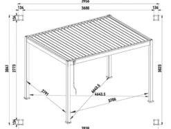 Pavillon »Superior«, aus Aluminium
