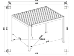 Pavillon »Superior«, aus Aluminium