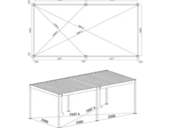 Pavillon »Superior«, aus Aluminium