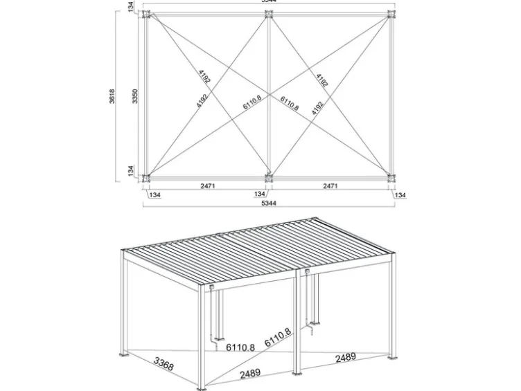 Pavillon »Superior«, aus Aluminium