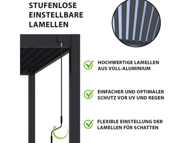 Pavillon »Superior«, aus Aluminium
