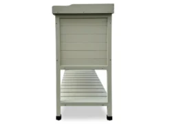 Pflanztisch mit Ablage und Schrank, 98 x 48 x 97 cm, aus Holz