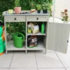 Pflanztisch Unterschrank, 98 x 48 x 95 cm, grau
