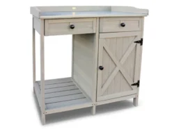 Pflanztisch Unterschrank, 98 x 48 x 95 cm, grau